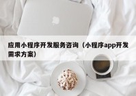 应用小程序开发服务咨询（小程序app开发需求方案）